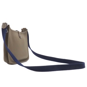 エルメス ショルダーバッグ エヴリンTPM アマゾン ロング トリヨンクレマンス グレー グレージュ  中古