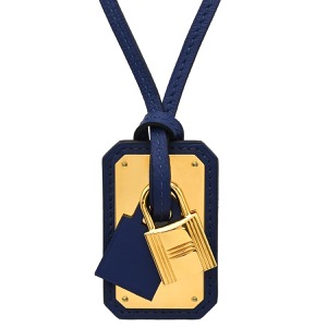 エルメス ネックレス オーケリー GM  GP ネイビー 紺 青 カデナモチーフ  中古