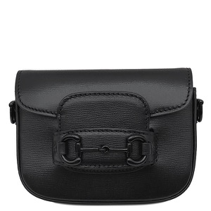 グッチ 2WAYバッグ ミニ ホースビット 1955 レザー ブラック 黒 ショルダーバッグ 726863 中古