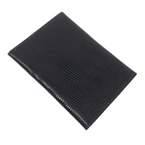 エルメス カードケース エンヴェロープ MM リザード ブラック 黒 レターカードケース カード入れ 中古