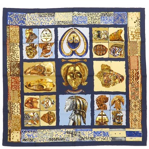 エルメス スカーフ カレ90 CARRE シルク マルチカラー 【PERSONA/ペルソナ】　  中古