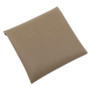 エルメス コインケース バスティア ヴォーエプソン グレー グレージュ　  中古