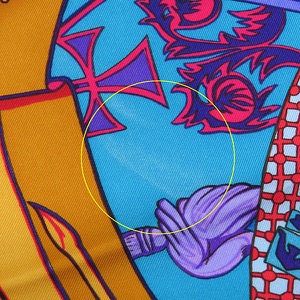 エルメス スカーフ カレ90 CARRE シルク マルチカラー 【Etendards et Bonnieres/旗】　  中古