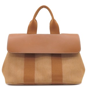 エルメス ハンドバッグ ヴァルパライソ PM  トワルシェブロン ブラウン 茶　  中古