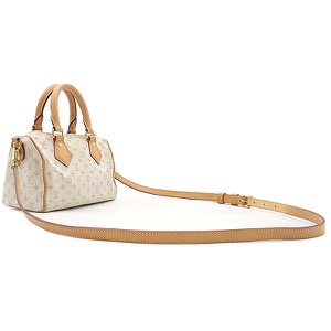 ルイヴィトン 2WAYバッグ スピーディ バンドリエール20 ホワイト ハンドバッグ ショルダー 2024秋冬ショーアイテム　  M12747 中古