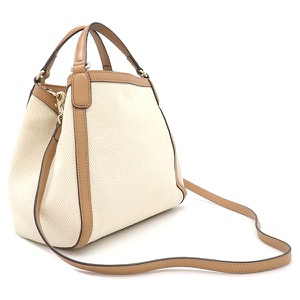 グッチ 2WAYバッグ ソーホー インターロッキング G  レザー ベージュ フリンジチャーム　  336751 中古