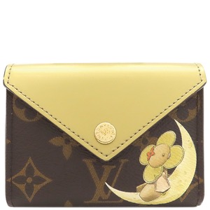 ルイヴィトン 小物 エテュイカルト アルセーヌ モノグラムキャンバス ブラウン 茶 金 ヴィヴィエンヌ トランプケース　  GI0781  中古