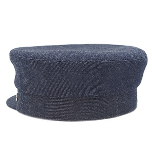 エルメス キャスケット カブール クリケティス コットン ネイビー 58 デニム 帽子　  中古