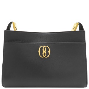 バリー ショルダーバッグ TRAPEZE SOFT  レザー ブラック 黒  肩掛け  6307157 中古