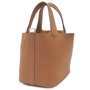 エルメス ハンドバッグ ピコタンロックPM トリヨンクレマンス ブラウン 新品未使用 茶   中古