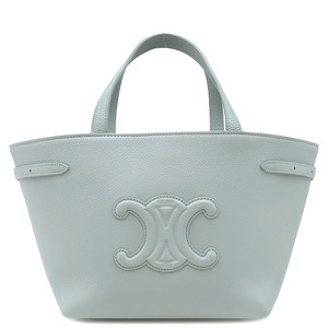 セリーヌ 2WAYバッグ ミニ カバ アナイス キュイル トリオンフ カーフ グレー ハンドバッグ ショルダー 121743 中古