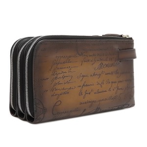 ベルルッティ クラッチバッグ ティリワ ジップポーチ カーフ ブラウン 茶 セカンドバッグ カリグラフィ スリーインワン 235755 中古