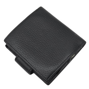 グッチ 二つ折り財布 GG プチマーモント コンパクト ジップ ウォレット レザー ブラック 黒 コンパクトウォレット 523193 中古