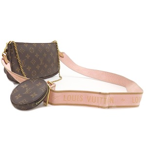 ルイヴィトン ショルダーバッグ ミュルティ ポシェット アクセソワール モノグラムキャンバス ブラウン 茶 M44840 中古