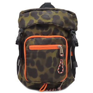 バーバリー ボディバッグ レオ アニマルプリント ナイロン ナイロン カーキグリーン アニマル柄 レオパード 中古