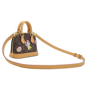 ルイヴィトン ショルダーバッグ ナノ アルマ モノグラムキャンバス ブラウン 茶 ヴィヴィエンヌ ホリデー コレクション  M12199 中古