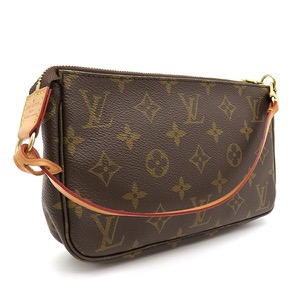 ルイヴィトン アクセサリーポーチ ポシェット アクセソワール モノグラムキャンバス ブラウン 茶 ハンドバッグ  M40712 中古