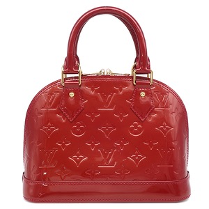 ルイヴィトン 2WAYバッグ アルマBB モノグラムヴェルニ レッド 赤 ハンドバッグ  M90174 中古