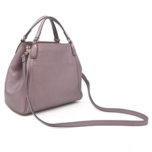 グッチ 2WAYバッグ ソーホー インターロッキング G レザー パープル タッセル フリンジチャーム メタリック 336751 中古