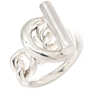 エルメス リング 指輪 クロワゼット GM シルバー925 シルバー #57(JP17) SV925 AG925   中古