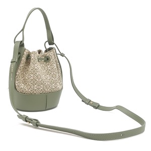 ロエベ 2WAYバッグ バルーン ミニ カーフ グリーン 緑 ハンドバッグ ショルダーバッグ  A710P18X07 中古