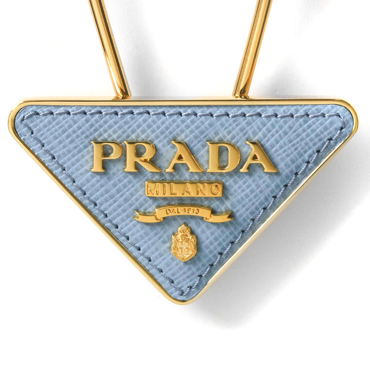 プラダ PRADA 三角ロゴプレート キーリング - キーホルダー