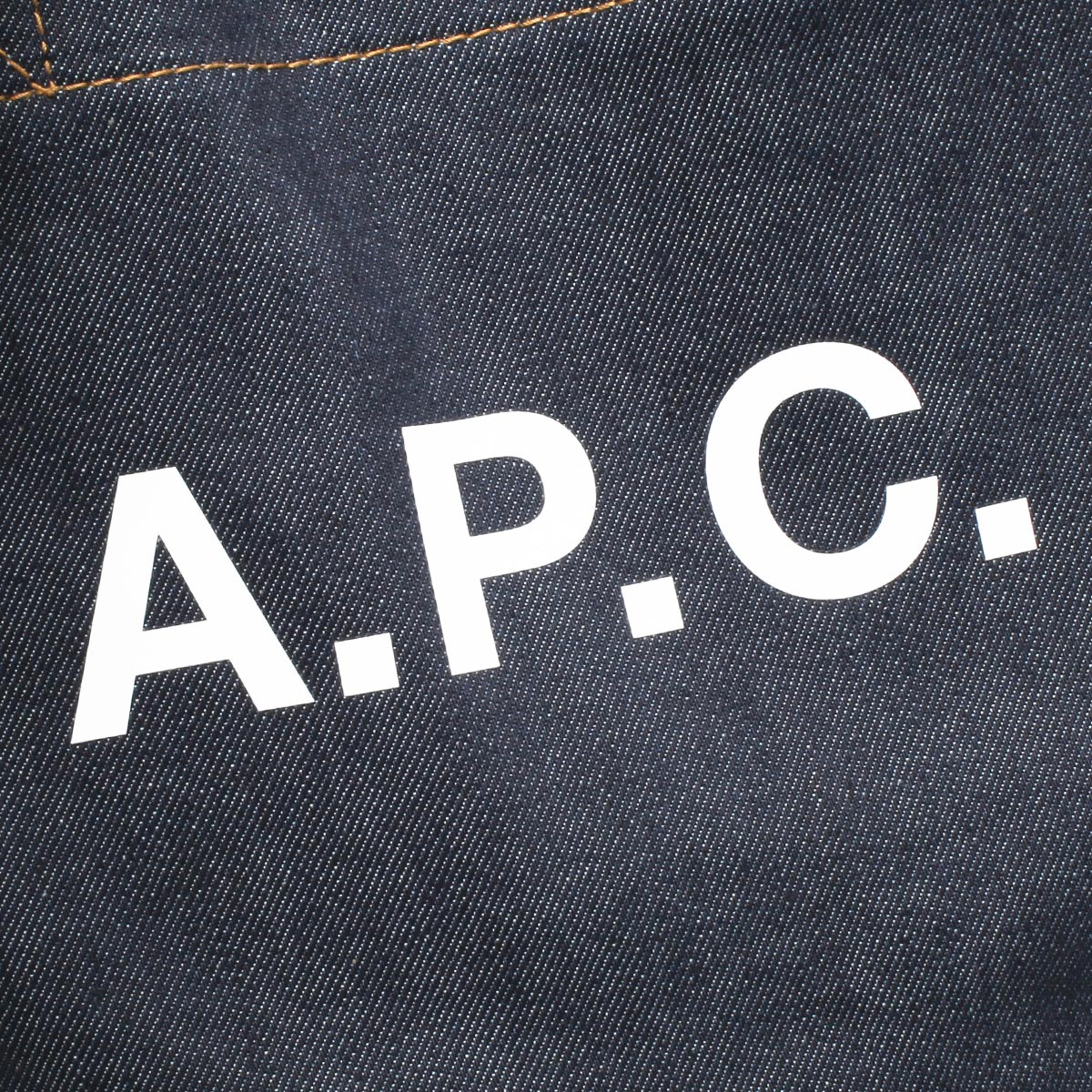 APC アーペーセー トートバッグ Tote Axel Small CODDP M61568 レディース デニム×レザー ロゴ 鞄 CAF
