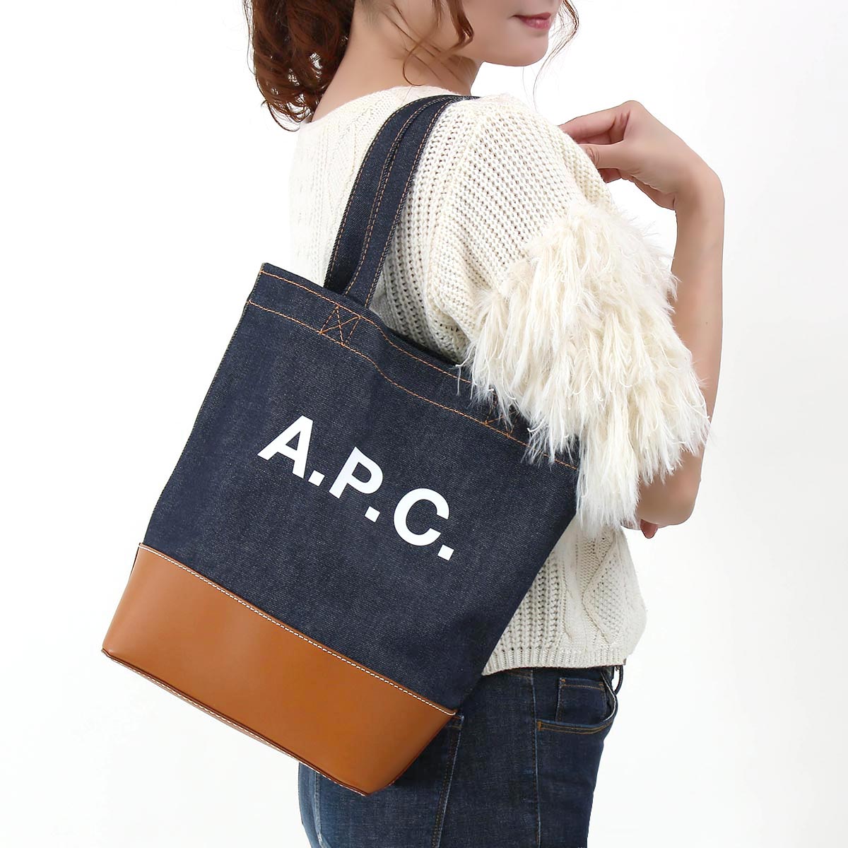 アーペーセー トートバッグ APC デニムトートバッグ