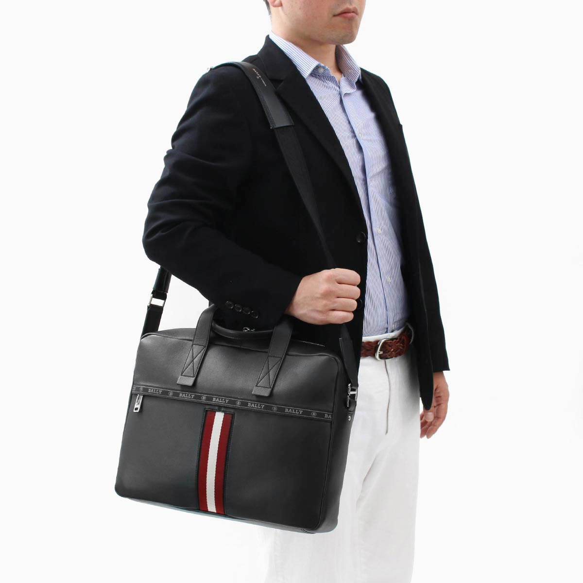 楽天市場 バリー ビジネスバッグ ショルダーバッグ バッグ メンズ ヘクトール ブラック Hektor 10 Bally ブランドショップ ブルーク