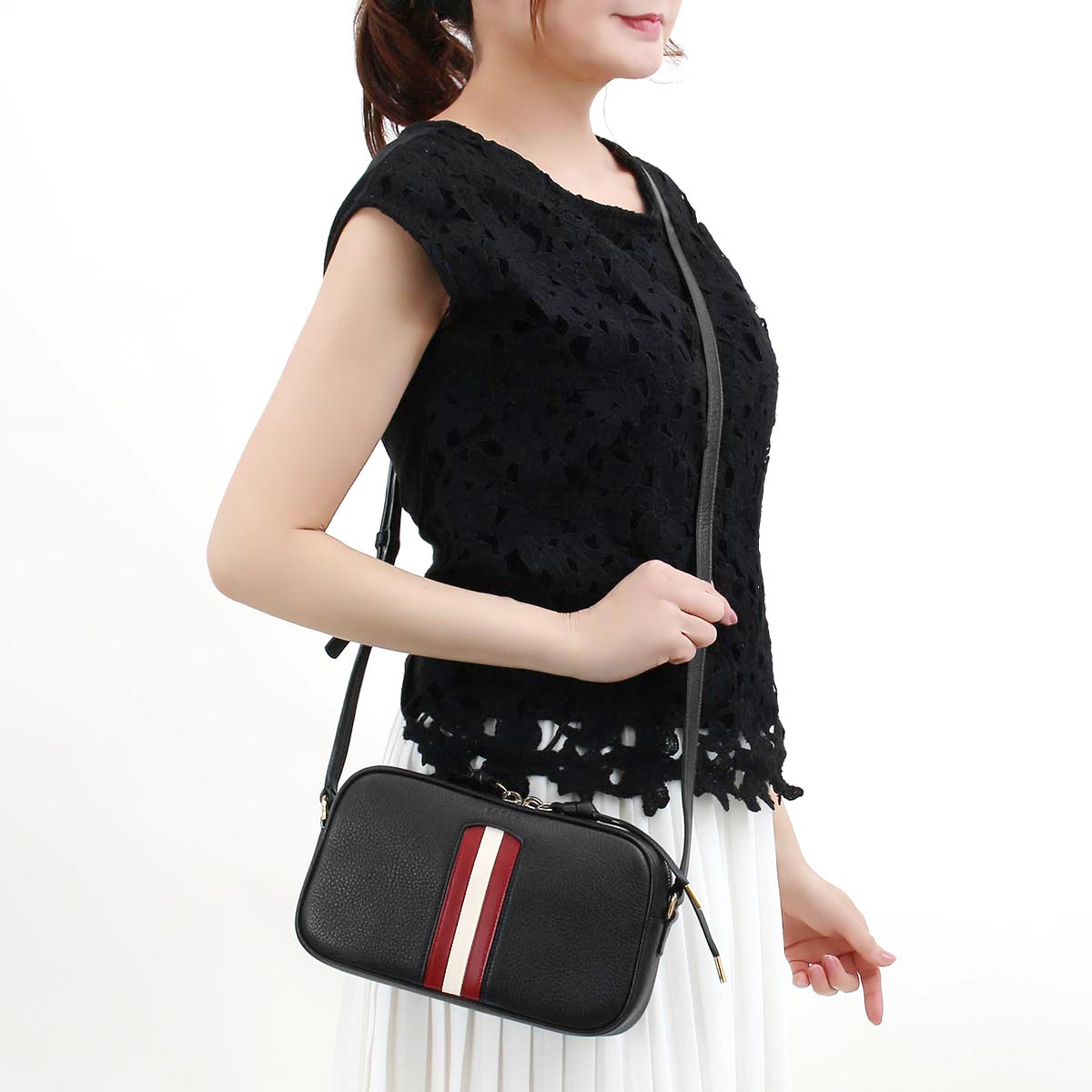 バリー ショルダーバッグ バッグ レディース ブラック Miryah 40 Bally ブランド腕時計通販なら ブルークウォッチカンパニー 心斎橋店