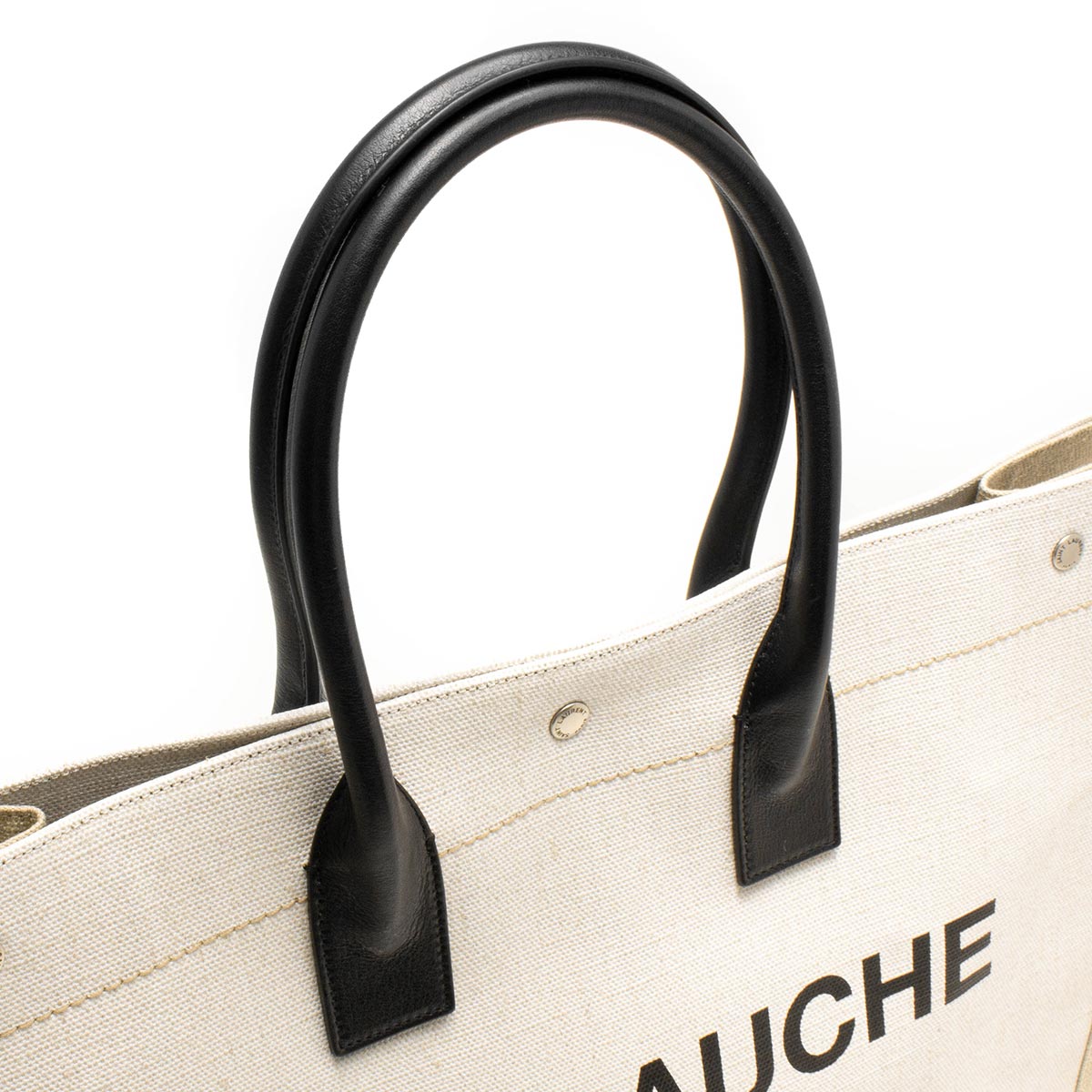 サンローランパリ イヴサンローラン トートバッグ バッグ メンズ レディース リヴ ゴーシュ ホワイトリネン ブラック 9j52d 9280 19年春夏新作 Saint Laurent Paris ブランド腕時計通販なら ブルークウォッチカンパニー 心斎橋店