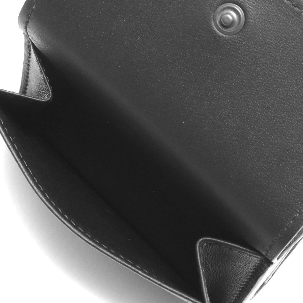ボッテガヴェネタ ボッテガ ヴェネタ 三つ折り財布 ミニ財布 財布 メンズ イントレチャート ナッパ ブラック ニューライトグレー Vo0b2 85 Bottega Veneta ブランド腕時計通販なら ブルークウォッチカンパニー 心斎橋店