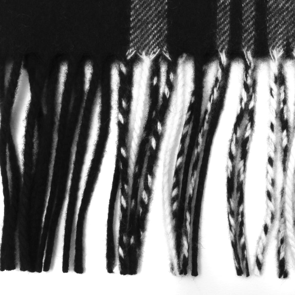 美品Johnstons ジョンストンズ ウィンドペン ストール 白 黒 楽天市場