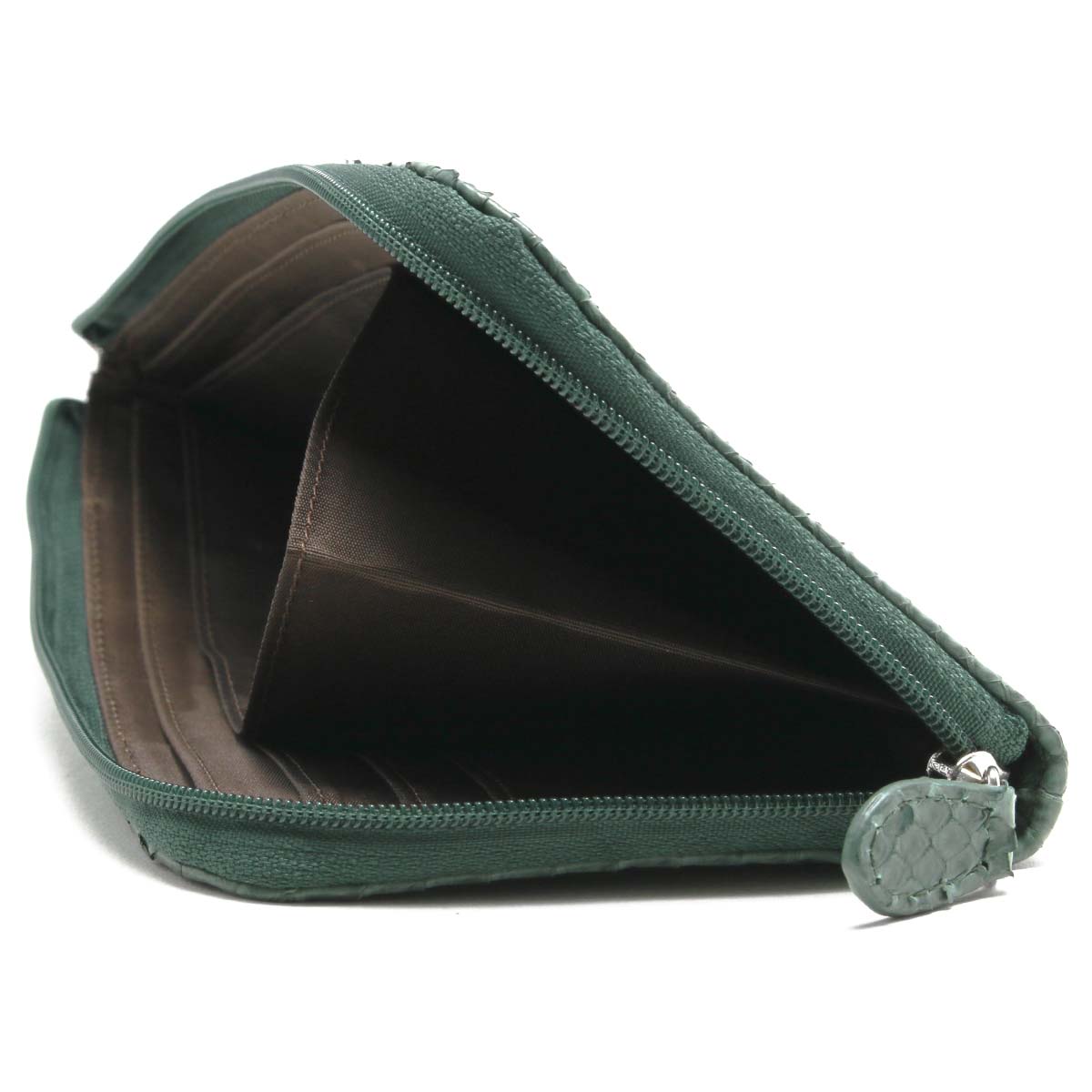 本革 長財布 財布 メンズ レディース パイソン キプロスグリーン