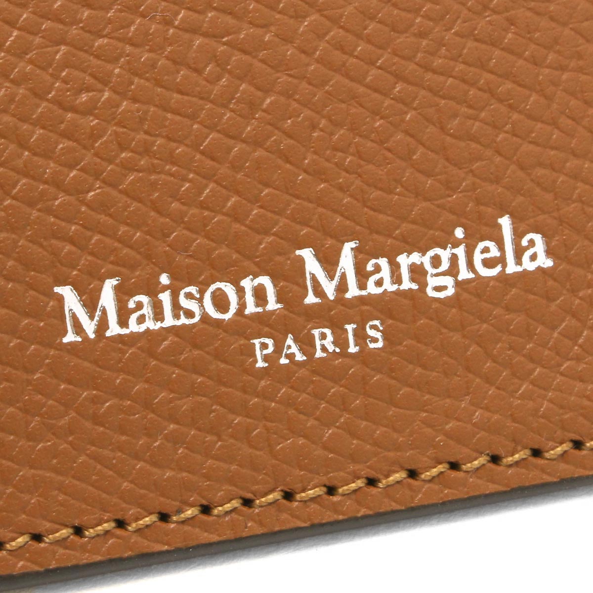 メゾンマルジェラ カードケース/コインケース（小銭入れ） メンズ レディース ステッチ クオイオキャラメルブラウン S55UA0023 P0399  H4200 MAISON MARGIELA