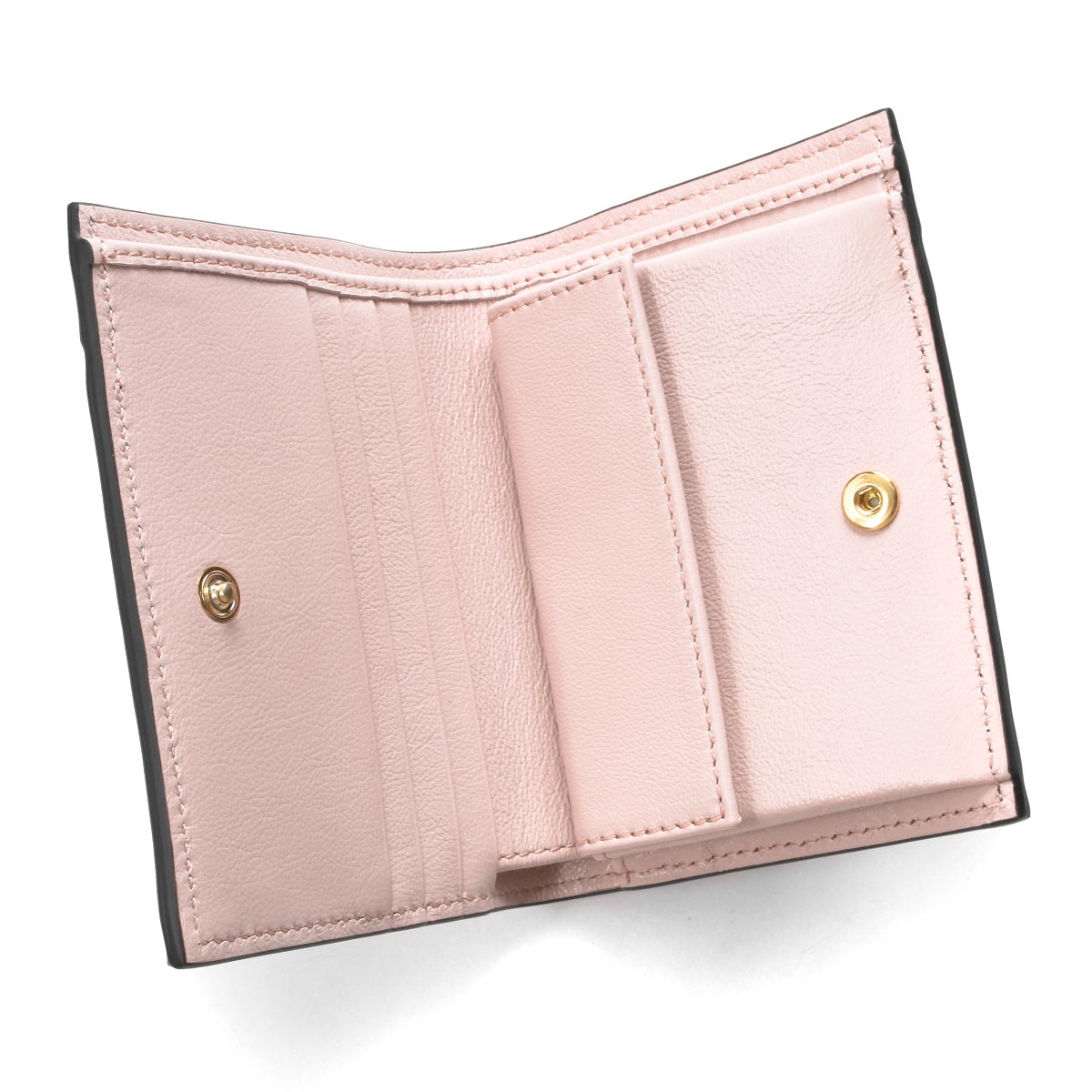 マルニ 二つ折り財布 財布 レディース バイカラー モカブラウン