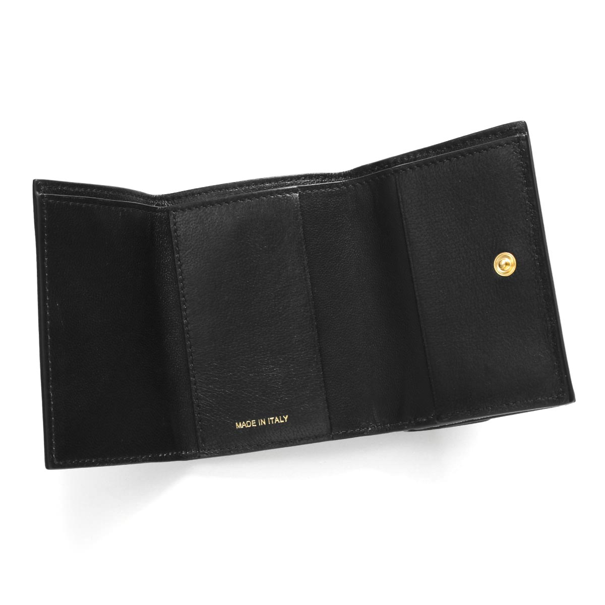 マルニ 三つ折り財布/ミニ財布 財布 レディース ブラック&ペリカン 