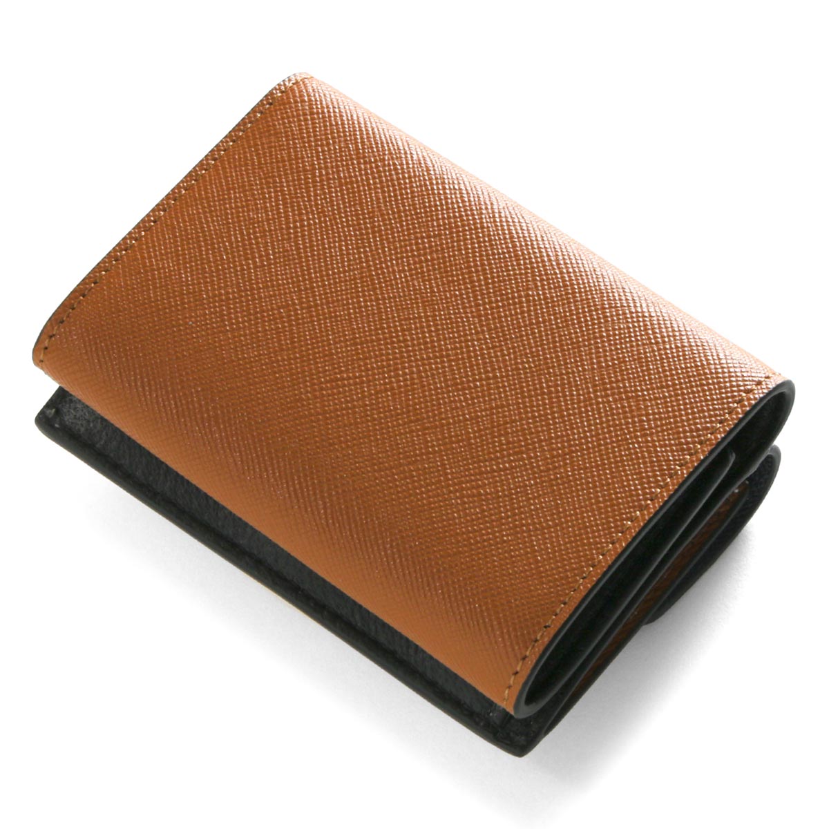 マルニ 三つ折り財布/ミニ財布 財布 レディース ブルーブラック&シェル