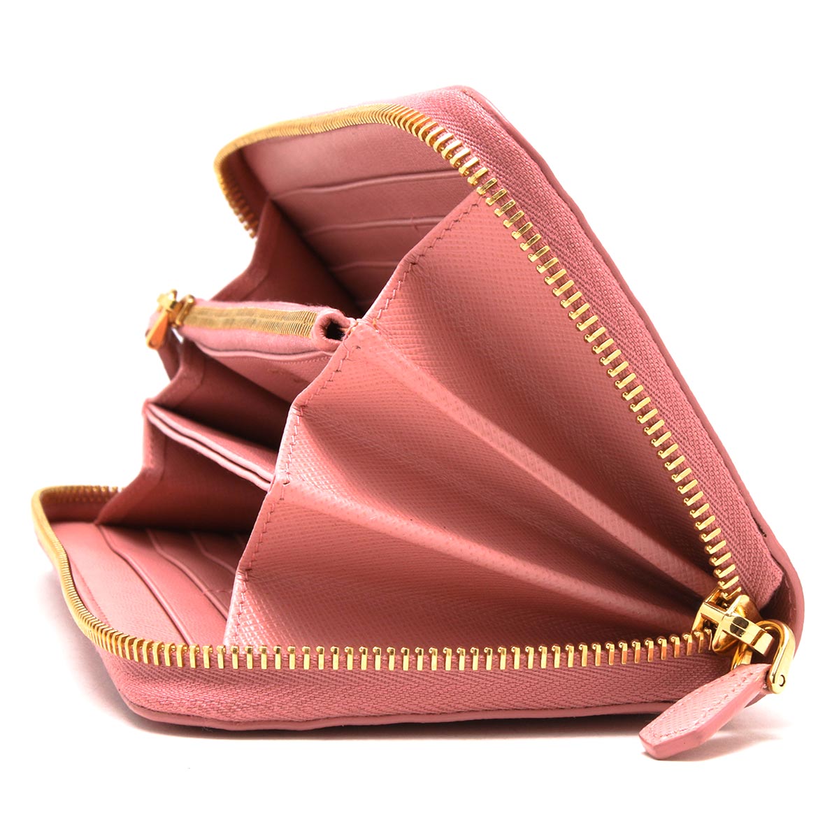 プラダ 長財布 財布 レディース サフィアーノ シャイン ペタロピンク