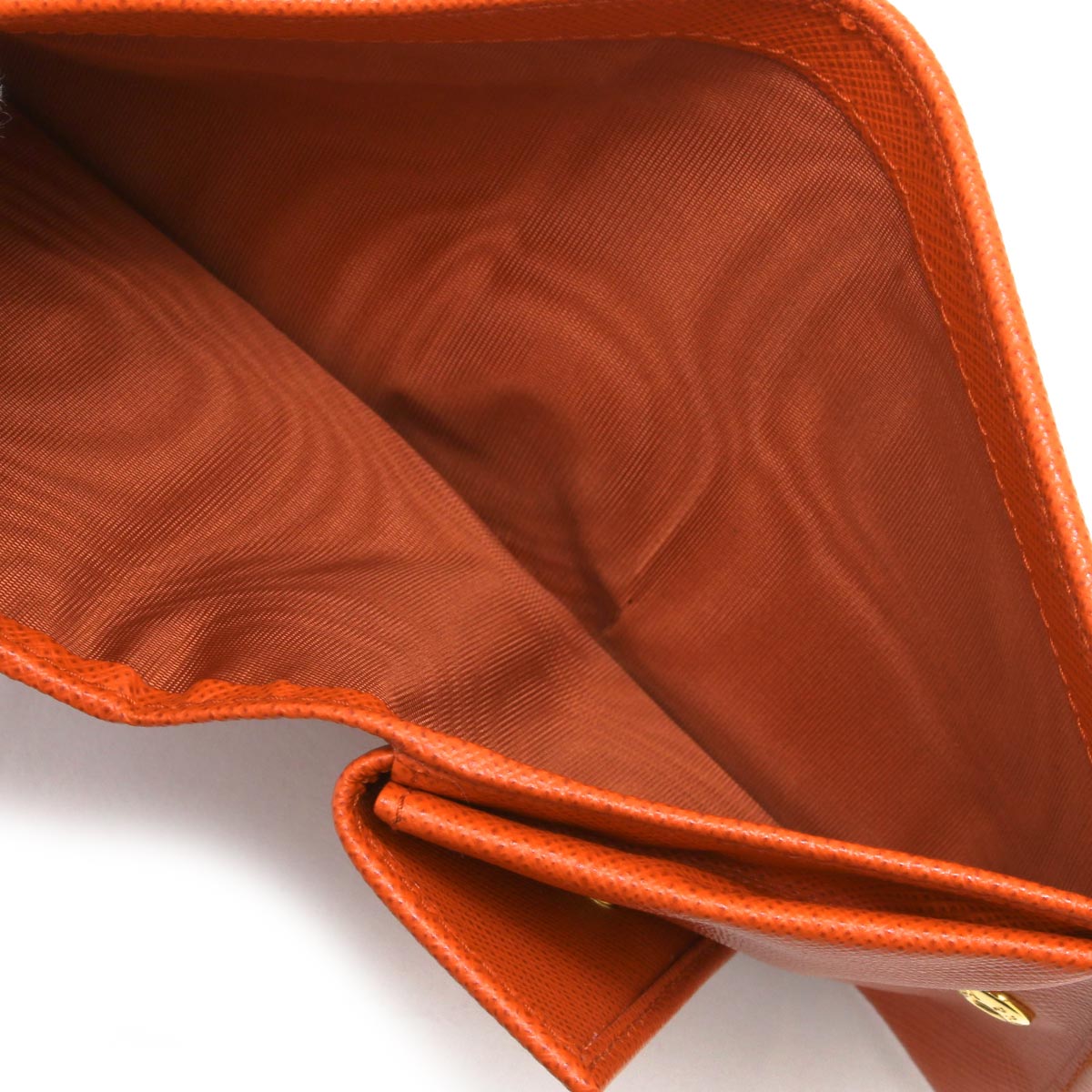 プラダ 二つ折り財布 財布 レディース サフィアーノ メタル アランチョ