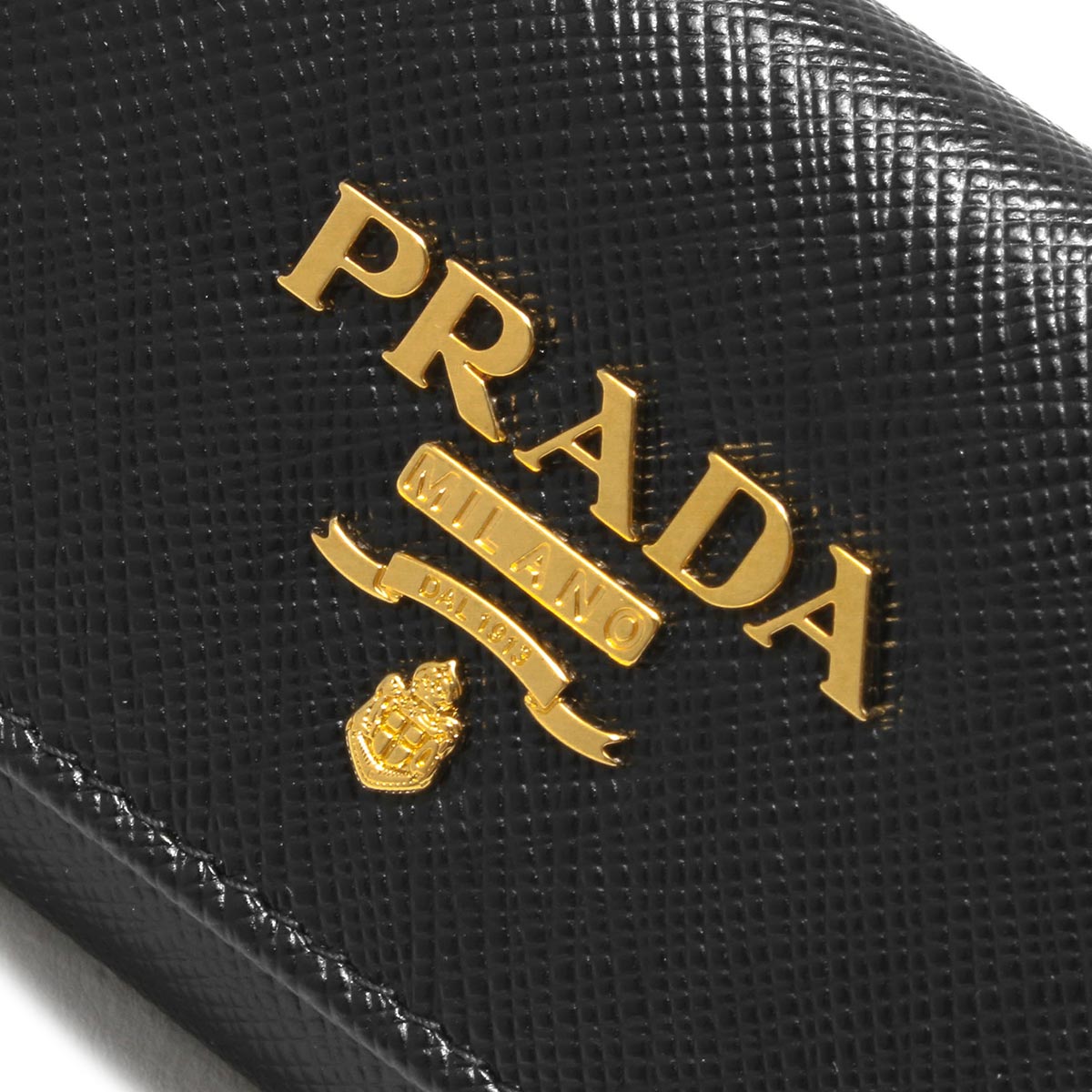 PRADA 【ポイント5倍】プラダ キーケース レディース サフィアーノ メタル ブラック 1PG004 QWA F0002 PRADA 