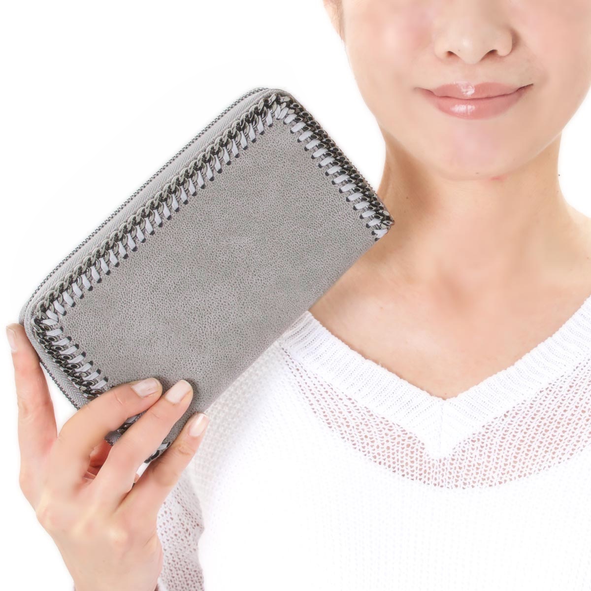 ステラマッカートニー 長財布 財布 レディース ファラベラ シャギー  