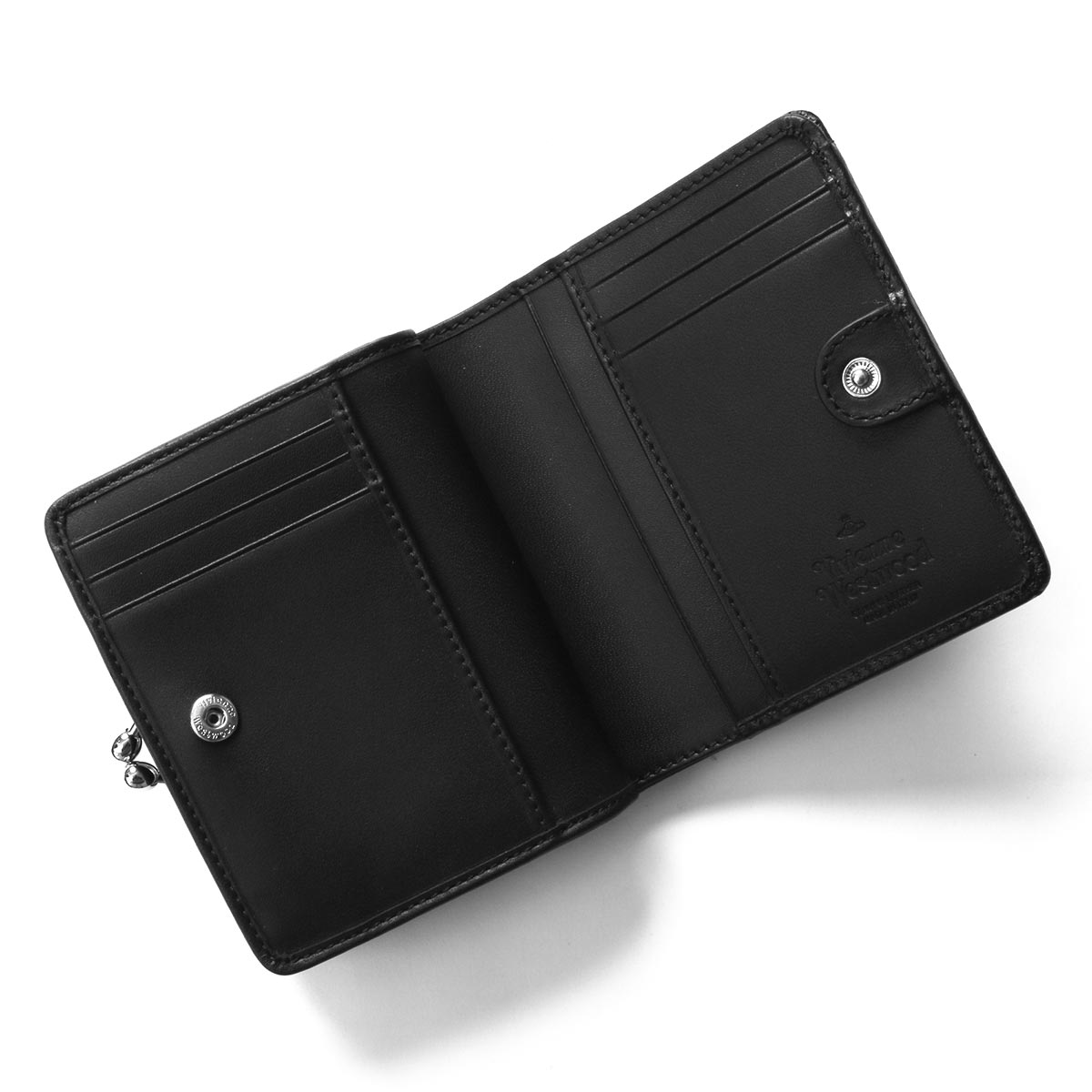 【新品】ヴィヴィアンウエストウッド✨スマート 2つ折り財布 ブラック オーブ Vivienne Westwood（ヴィヴィアンウエストウッド） 二つ折り財布