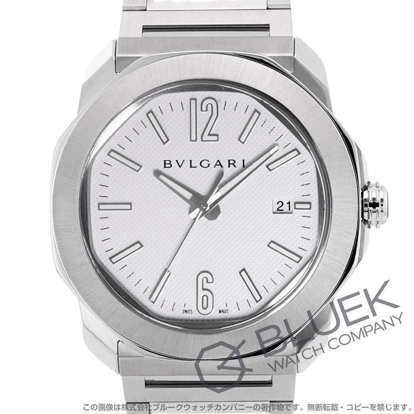 ブルガリ オクト ローマ 替えベルト付き メンズ 103738