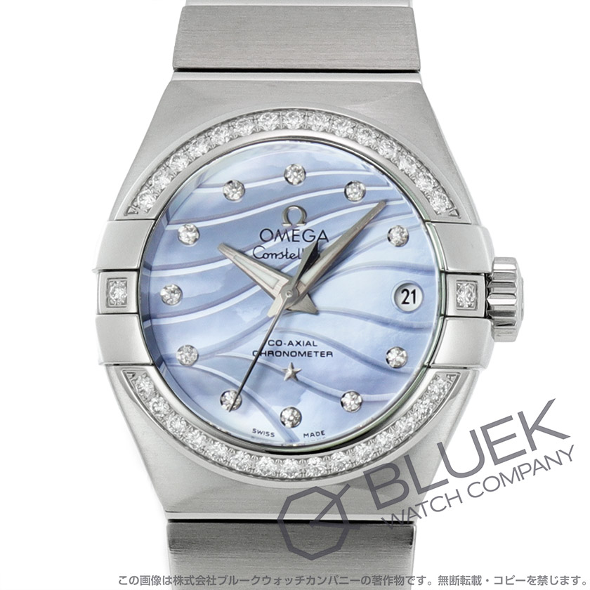 オメガ コンステレーション プリュム コーアクシャル クロノメーター ダイヤ レディース 123.15.27.20.57.001