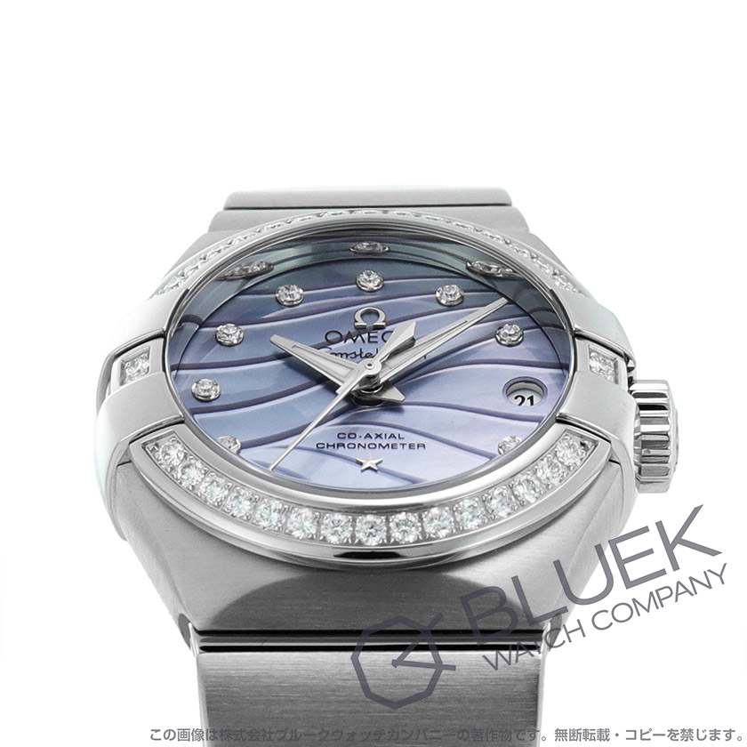 オメガ コンステレーション プリュム コーアクシャル クロノメーター ダイヤ レディース 123.15.27.20.57.001