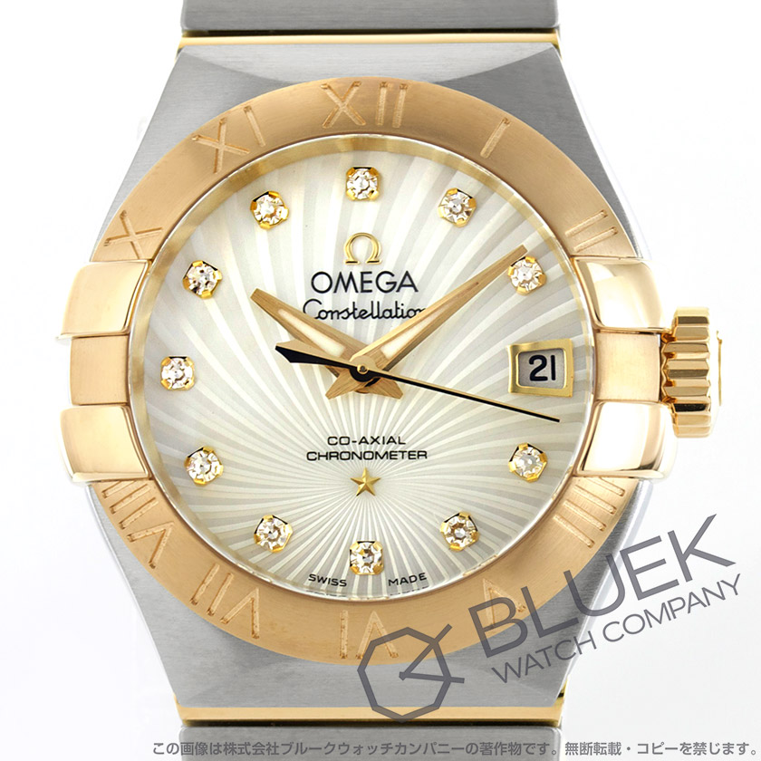 オメガ コンステレーション ブラッシュ ダイヤ 腕時計 レディース OMEGA 123.20.27.20.55.002