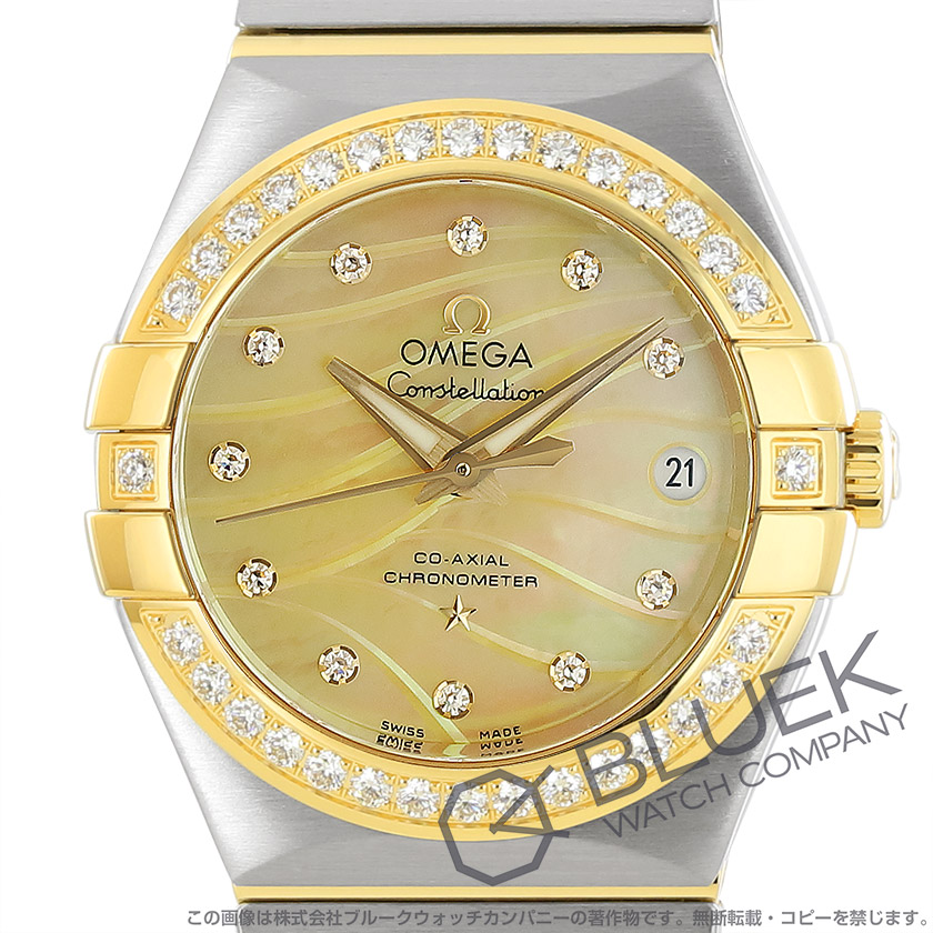 オメガ コンステレーション プリュム コーアクシャル クロノメーター ダイヤ レディース 123.25.27.20.57.002
