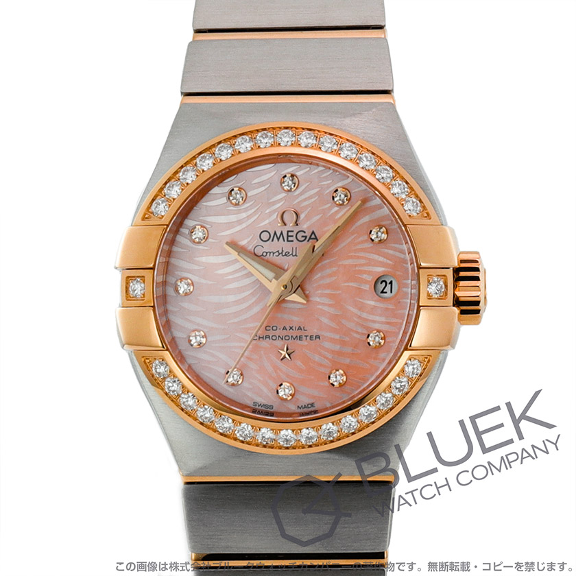 オメガ コンステレーション プリュム コーアクシャル クロノメーター ダイヤ レディース 123.25.27.20.57.004