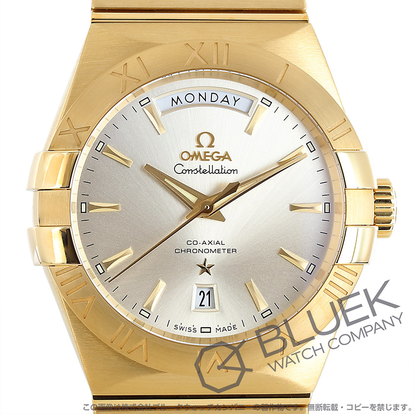 オメガ コンステレーション コーアクシャル デイデイト Yg金無垢 メンズ 123 50 38 22 02 002 新品腕時計通販ブルークウォッチカンパニー
